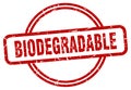 biodegradable stamp. biodegradable round grunge sign.