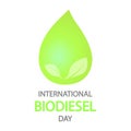 Biodiesel day international fuel drop