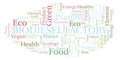 Biodiesel Factory word cloud. Royalty Free Stock Photo