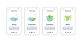 Biodiversity onboarding mobile app screens