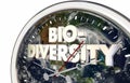 Biodiversity World Planet Earth Clock Time 3d Illustration