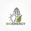 Bioenergy color icon. eco friendly, alternative, sustainable and renewable energy symbol