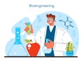 Bioengineering concept. Biotechnology, gene therapy and research. Royalty Free Stock Photo