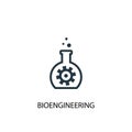 Bioengineering icon. Simple element