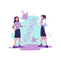 Bioethics flat style illustration vector design