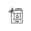 biofuel, biofuel production line icon. Elements of energy illustration icons. Signs, symbols can be used for web, logo, mobile app