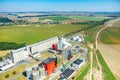 Biofuel factory aerial view Royalty Free Stock Photo