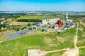 Biofuel factory aerial view Royalty Free Stock Photo