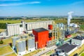 Biofuel factory aerial view Royalty Free Stock Photo