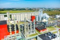 Biofuel factory aerial view Royalty Free Stock Photo