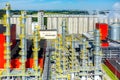 Biofuel factory aerial view Royalty Free Stock Photo