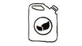 biofuel icon animation, whiteboard style, ideal for ecology and sustainability themes Royalty Free Stock Photo