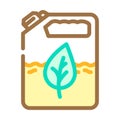 biofuel production biomass energy color icon vector illustration