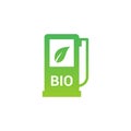 Biofuel vector gas icon. Greenhouse ethanol bio fuel
