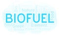 Biofuel word cloud. Royalty Free Stock Photo