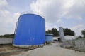 Biogas engineering plant Royalty Free Stock Photo