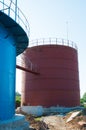 Biogas engineering plant under construction Royalty Free Stock Photo