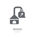 Biogas icon. Trendy Biogas logo concept on white background from