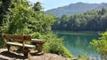 Biogradsko jezero, Montenegro, rest area Royalty Free Stock Photo