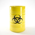 Biohazard barell Royalty Free Stock Photo