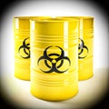 Biohazard barell Royalty Free Stock Photo