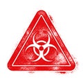 Biohazard / biological hazard warning sign or symbol Royalty Free Stock Photo