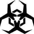 Biohazard biological symbol sign eps vector file with image