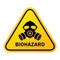 Biohazard danger vector sign