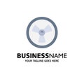 Biohazard, Chemist, Science Business Logo Template. Flat Color Royalty Free Stock Photo
