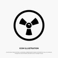 Biohazard, Chemist, Science solid Glyph Icon vector Royalty Free Stock Photo