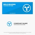 Biohazard, Chemist, Science SOlid Icon Website Banner and Business Logo Template Royalty Free Stock Photo