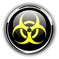 Biohazard, danger sign button