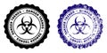 Biohazard Danger Trends Stamp with Dust Effect