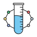 Biohazard fill inside vector icon which can easily modify or edit