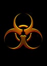 Biohazard gold symbol