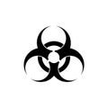 Biohazard icon. Biohazard symbol. isolated on white background. Vector illustration. Royalty Free Stock Photo