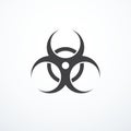 Vector biohazard icon Royalty Free Stock Photo