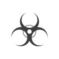 Biohazard icon on white background. Vector EPS10