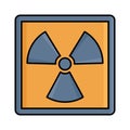 Biohazard Isolated Vector icon that can be easily modified or edited Royalty Free Stock Photo