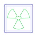 Biohazard Isolated Vector icon that can be easily modified or edited Royalty Free Stock Photo