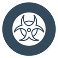 Biohazard Isolated Vector icon which can be easily modified or edit Royalty Free Stock Photo