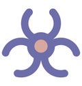 Biohazard Isolated Vector Icon which can easily modified or edit Royalty Free Stock Photo