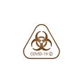 Biohazard Logo. Alert Sign. Royalty Free Stock Photo