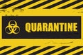 Biohazard quarantine sign Royalty Free Stock Photo