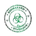 Biohazard rubber stamp Royalty Free Stock Photo