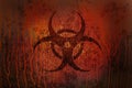 Biohazard rusty Royalty Free Stock Photo