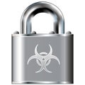 Biohazard security icon