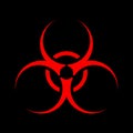 Biohazard sign. Biological danger icon. Vector.