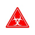 Biohazard sign. Warning radiation hazard. Warning sign viral pol Royalty Free Stock Photo