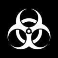 Biohazard Sign (danger caution sign), Pandemic Expansion Symbol. The emblem of pathogen infection.